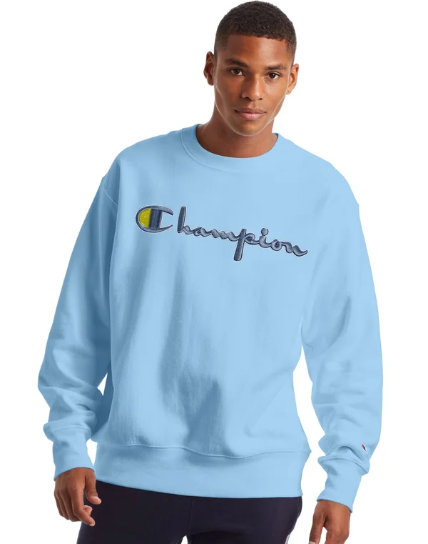 Champion Life REVERSE Weave Crew - Blue - Crew Neck