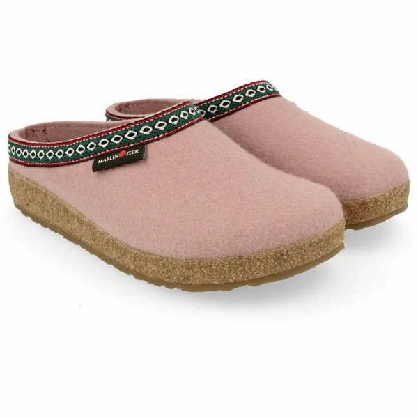 Haflinger GZ Classic Grizzly Wool Clog 711001 - 42 - Rosewood