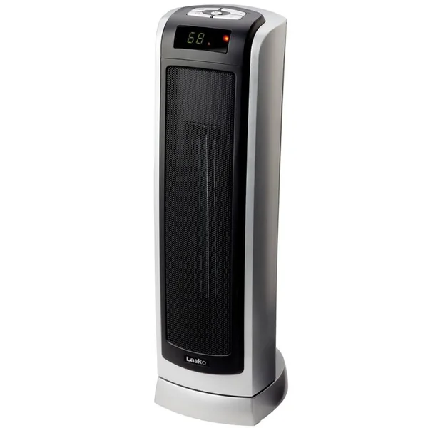 Lasko Electric Oscillating Ceramic 1500W Tower Heater, Silver