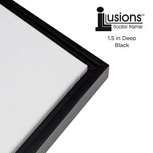 Illusions Floater Frame 24x30x22 Black for 1-1/2x22 Canvas