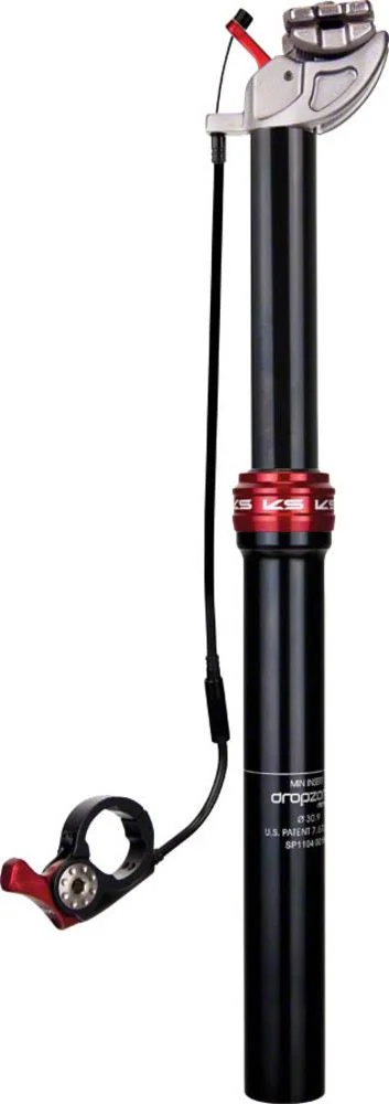 KS Dropzone R Dropper Seatpost - 31.6 - 100 mm Travel - Black