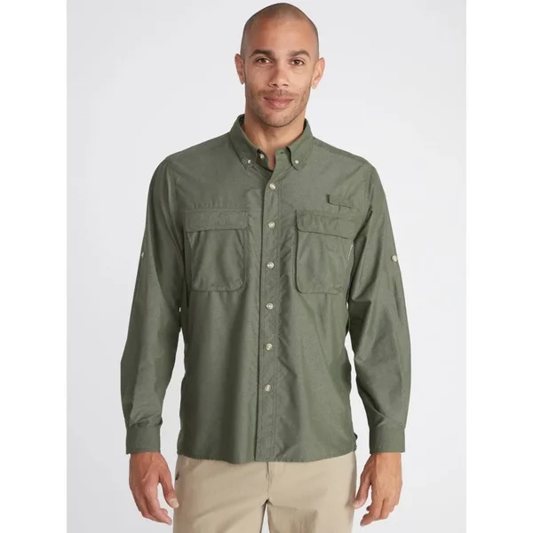 ExOfficio Air Strip Long-Sleeve Shirt - Men's Rust, XL