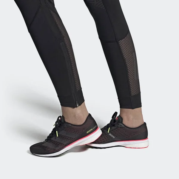 Adidas Adizero Adios 5 Shoes - Women's - Core Black, Signal Pink - 6