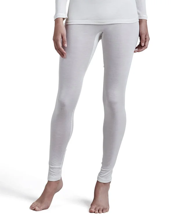 Hanro Pure Silk Leggings, Pale Cream, Women's, Xs