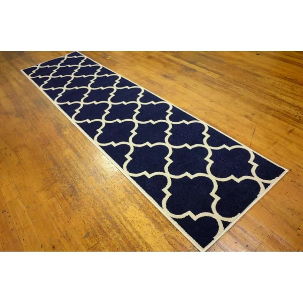 Unique Loom Austin Trellis Area Rug (6& x 6& Round - Black)