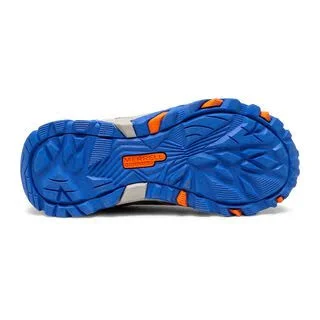 Merrell Kid's Moab FST Low Waterproof Shoes, Size: 2.5, Grey/Silver/Orange