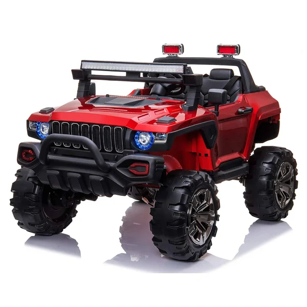 Modern-Depo 12V Kids Ride on Car with Remote Control 2 Seaters 44 Off-Road Electric Vehicle Toys for Toddlers Boys Girls - Red, S