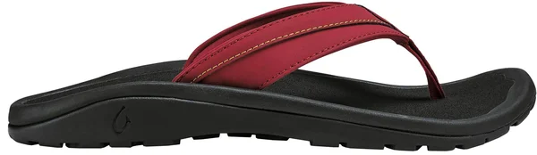 Olukai &Ohana Koa Men's Sandals Deep Red/Sunrise : 7 D - Medium