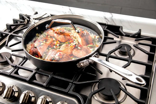 All-Clad Essentials Nonstick 4-Piece Skillet Set