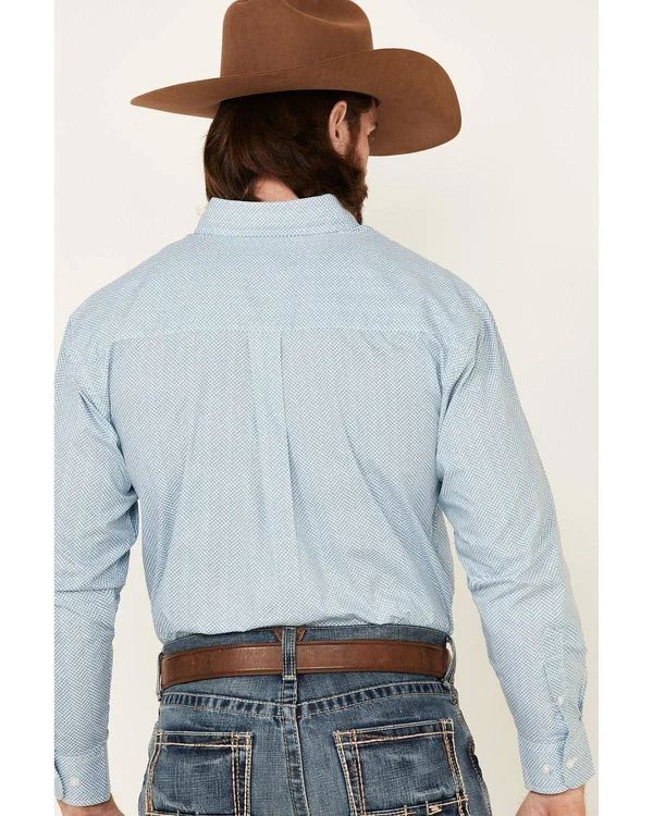 Wrangler George Strait Printed Long Sleeve Button Down Shirt