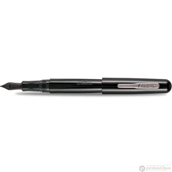 Conklin All American Fountain Pen - Raven Black - 1.1mm Stub
