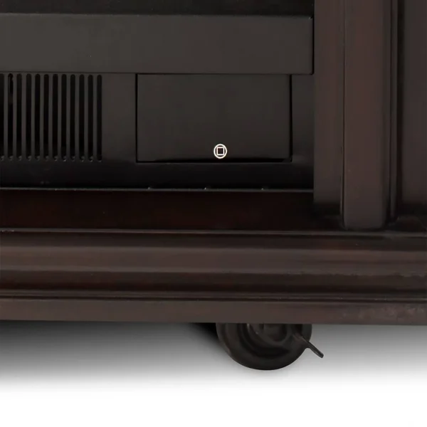 Pleasant Hearth Espresso Sheridan Mobile Infrared Fireplace