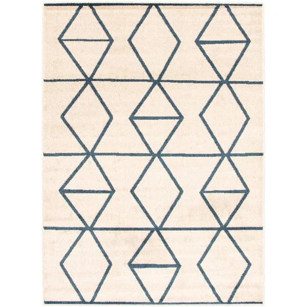 ECARPETGALLERY Modern Living Room Area Rug - 3&11 inch x 5&7 inch, Grey-Dark Brown, Ana, Size: 3&11 x 5&7