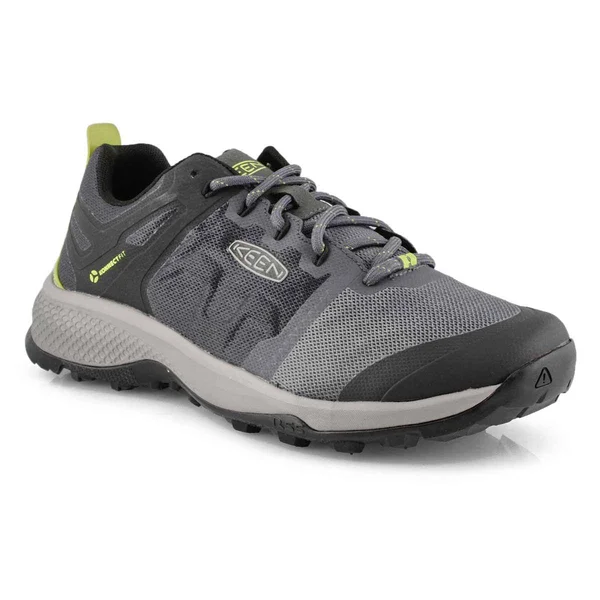 Keen Men's Explore Vent Shoe - 12 - Magnet, Chartreuse