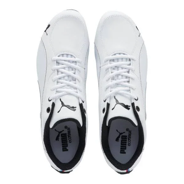 Puma Drift Cat 5 BMW NM Mens White Lace Up Athletic Racing Shoes 8