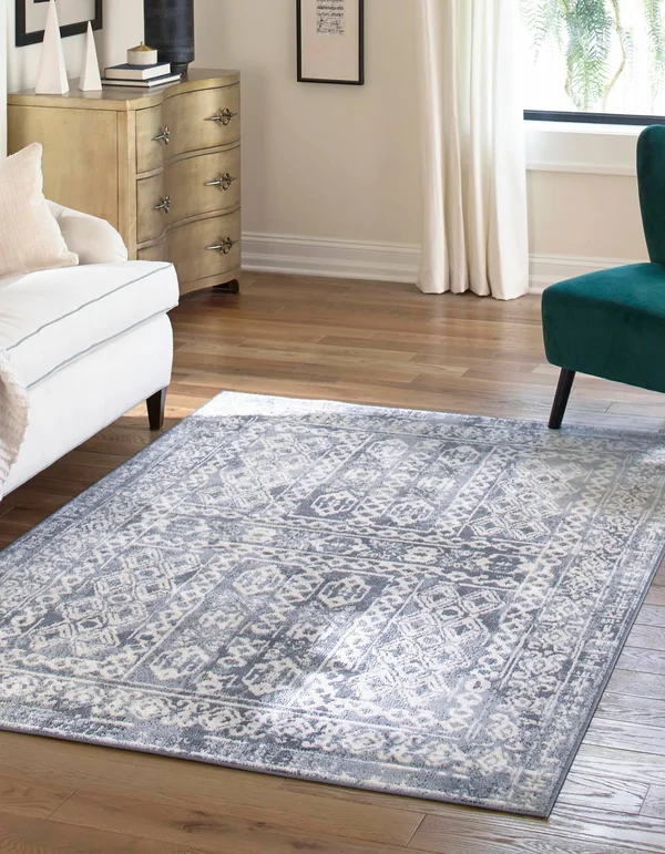 Unique Loom Oxford Magdelan Area Rug - Blue - 9' 0 x 12' 0