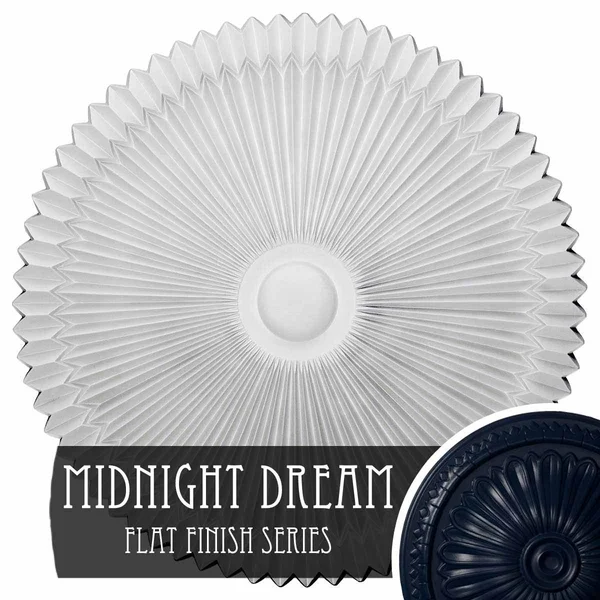 24x22OD x 3x22P Shakuras Ceiling Medallion (Fits Canopies Up to 5x22) - Hand-Painted Midnight Dream