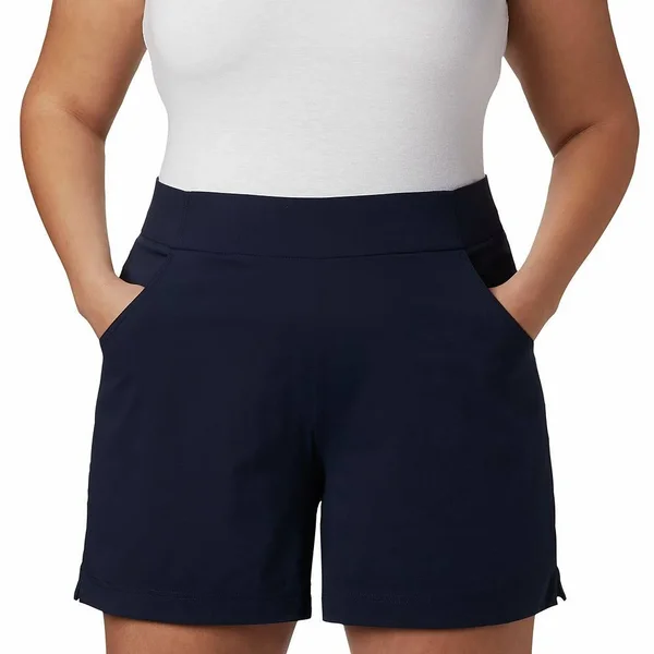 Columbia Women's Anytime Casual Shorts - 1X, Dark Nocturnal