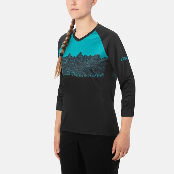 Giro Roust 3/4-Sleeve Jersey - Women's Black Ews, Xs