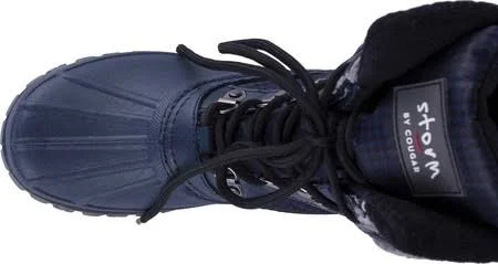 Cougar Women's Creek Snow Boot, Size: 8, Navy Houndstooth Nylon