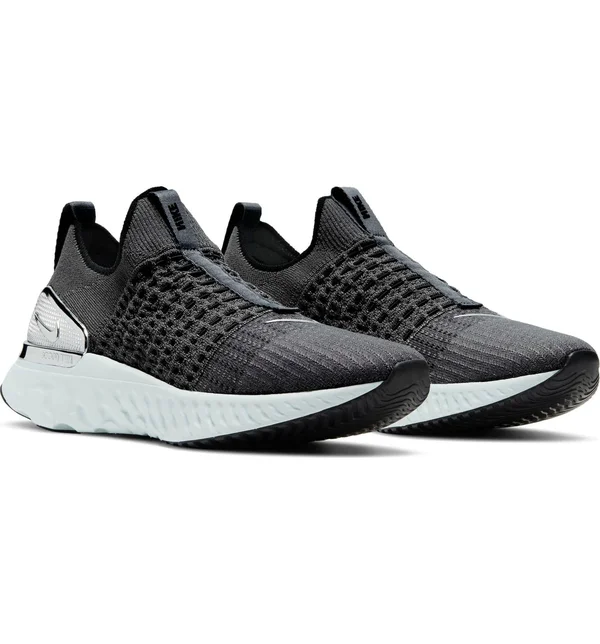 Nike Men's React Phantom Run Flyknit 2 Running Shoes CJ0277 - 11.5, Grey