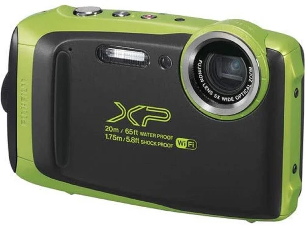Fujifilm FinePix XP130 Waterproof Digital Camera (White) Best Value Accessory Bundle -Includes- 32GB SD Card + 16GB SD Card + Ca