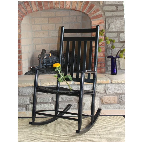 Dixie Seating Penrose Wood Rocking Chair NO. 67S Medium Oak, Brown