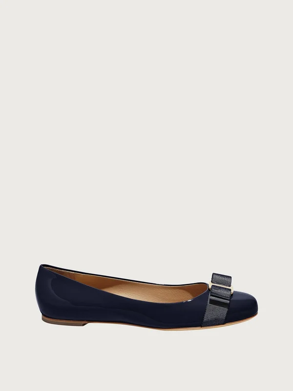 Salvatore Ferragamo Women Varina Ballet Flat Blue Size 4.5