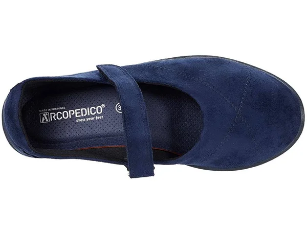 Arcopedico Women's L18 Vegan Mary Jane - Navy Suede 38