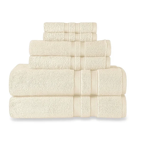 Wamsutta Ultra Soft 6-Piece Bath Towel Set in Ivory
