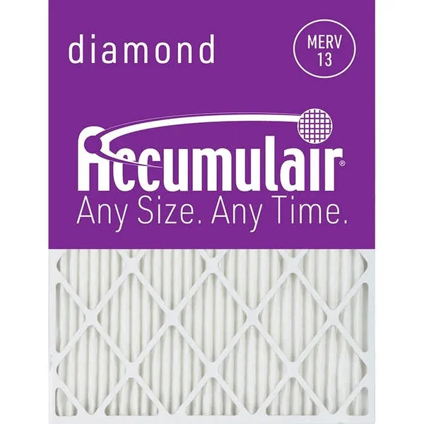 Accumulair Diamond 1 inch Air Filter - 4-Pack
