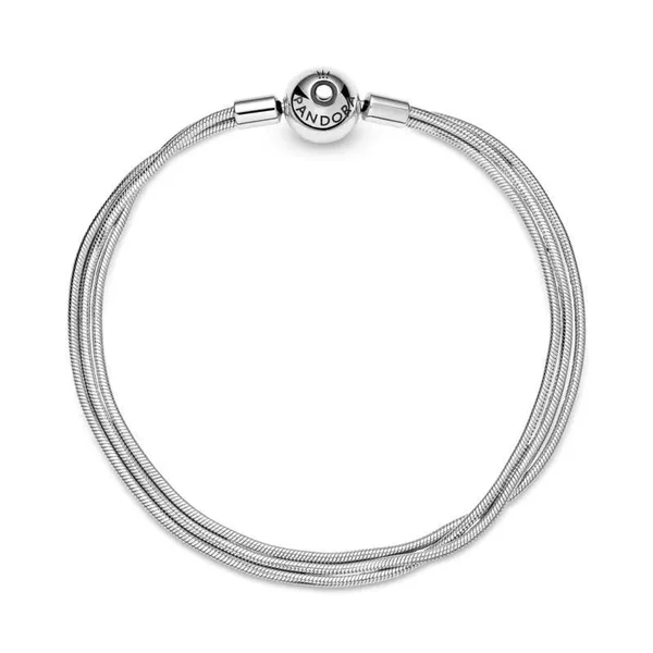 Pandora Moments Multi Snake Chain Bracelet - 599338C00 - 19cm, 7.5in