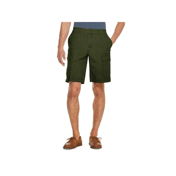 Men's Izod Sportswear Saltwater Stretch Cargo Shorts, Size: 29, Green