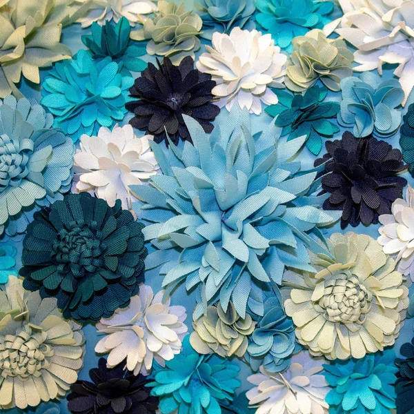 Edie@Home Floral Bouquet Dimensional Indoor & Outdoor Decorative Lumbar Pillow - Blue, 12x20