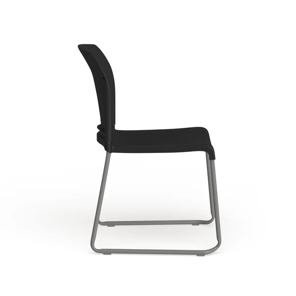 Lancaster Home 5 Pack 880 lb. Capacity Full Back Contoured Sled Base Stack Chair, Size: Orange