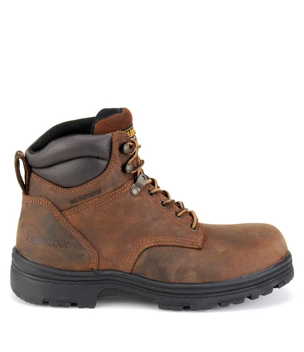 Carolina Men's 6x22 Brown Waterproof Work Boots - Steel Toe
