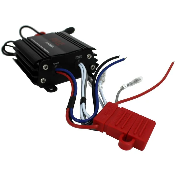 PYLE PLMRMP3B - Hydra Series 4-Channel 800-Watt Waterproof Micro Marine Class AB Amp - Black Finish