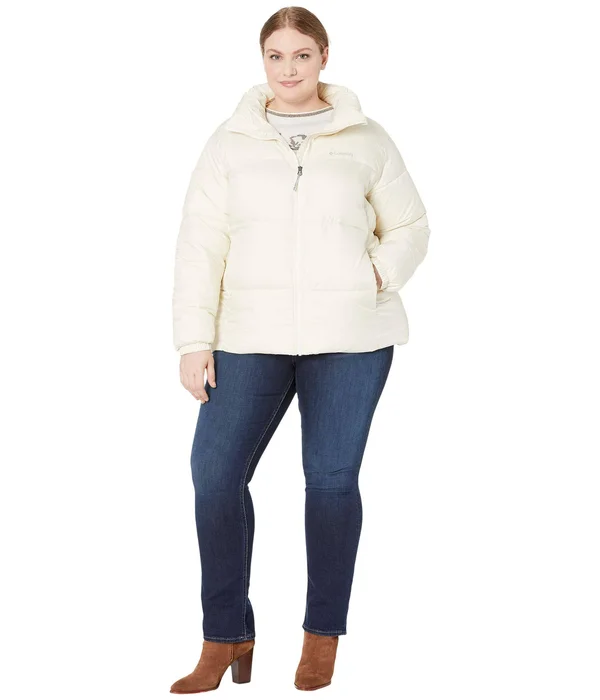 Columbia Women's Plus Size Puffect Jacket - Chalk, 3X