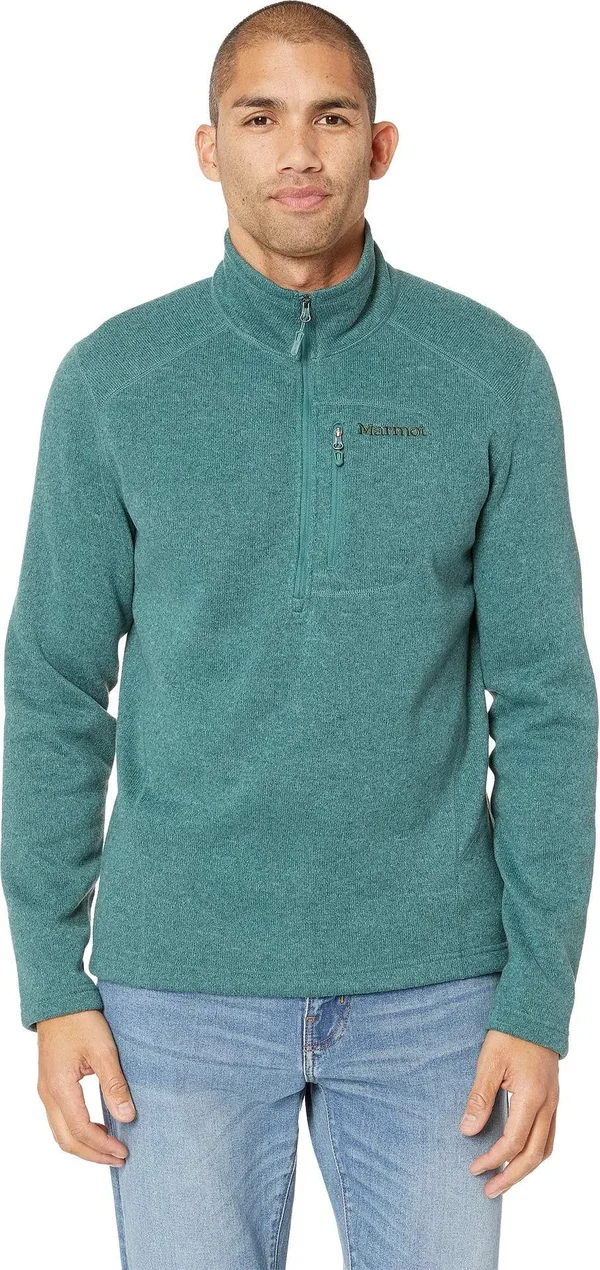 Marmot Men's Drop Line 1/2 Zip Mallard Green L