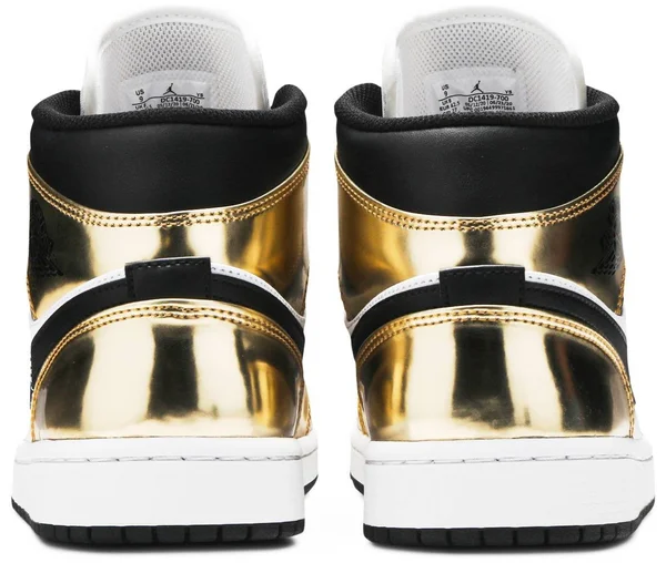 Air Jordan 1 Mid Men's Shoes - White/Black, 10.5