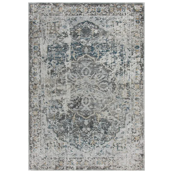 Alora Decor Lavish Neutral 3&11x22 x 5&6x22 Power-Loomed Rug- LVS106