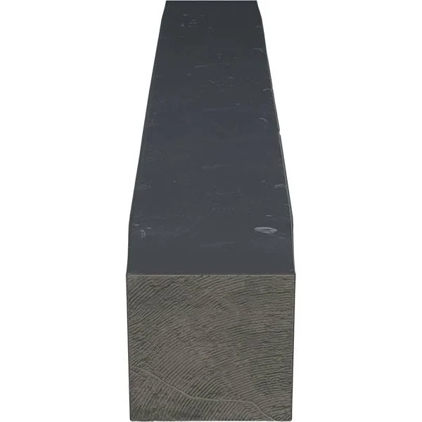 Ekena Millwork MANUKP06X08X60ES 6x22H x 8x22D x 60x22W Knotty Pine Faux Wood Fireplace Mantel - Aged Ash