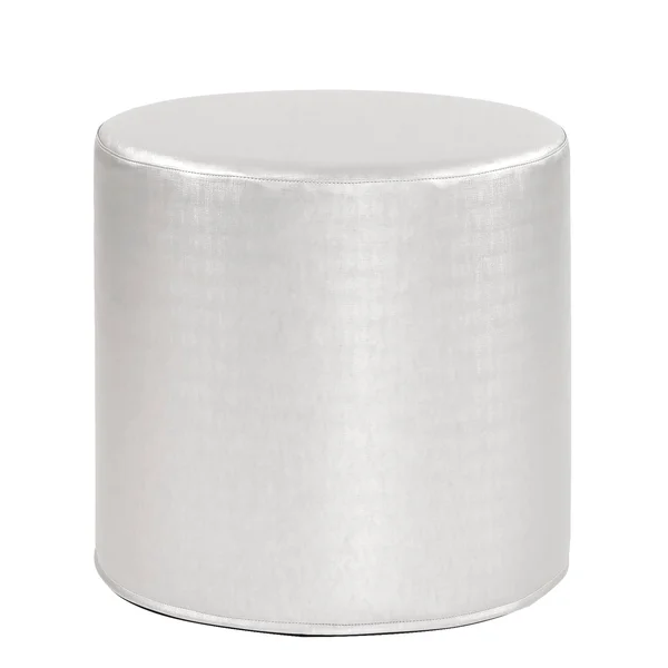 Howard Elliott No Tip Cylinder Ottoman Mercury