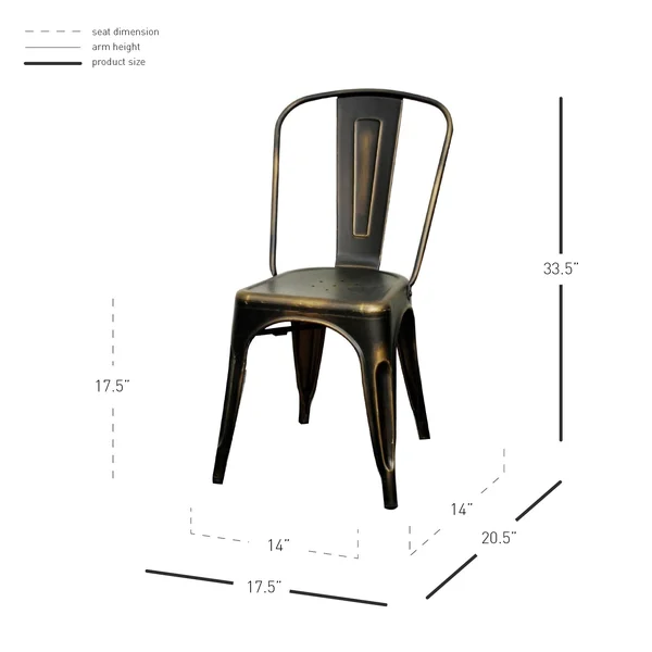 Metropolis Metal Side Chair - Set of 4, Frosted White