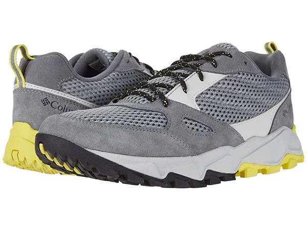 Columbia Ivo Trail Breeze Shoe - Men's Steam/Acid Yellow - 10.5