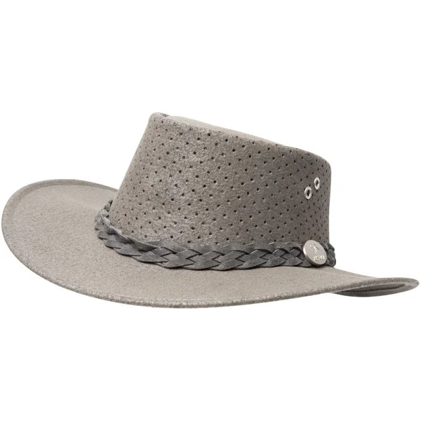 Aussie Chiller Bushie Perforated Golf Hat Grey X-Large