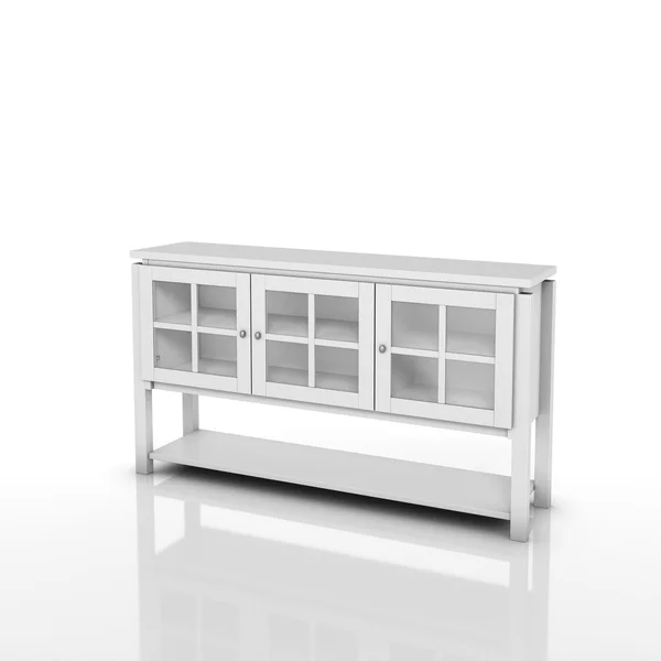 Furniture of America Wilbur Contemporary Buffet Table (White)