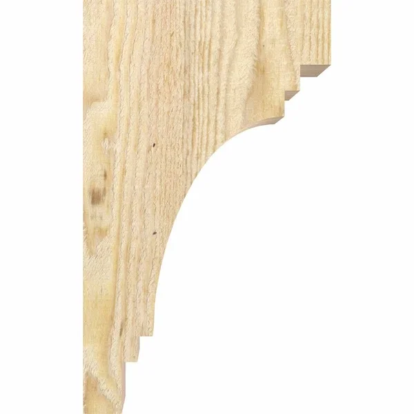 6x22W x 12x22D x 24x22H Pescadero Rough Sawn Corbel - Douglas Fir