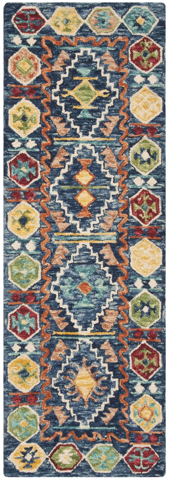 Safavieh Aspen APN501A 4&0x22 x 6&0x22 Navy, Gold Area Rug