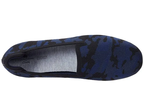Women's Clarks Carly Dream Navy Camo Navy Camo, 7.5, M